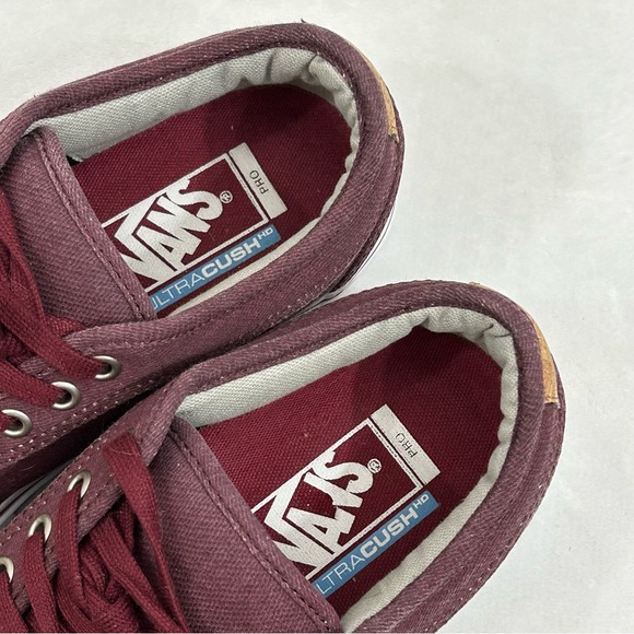 Vans Pro Ultracush Skateboard Maroon Low Top Sneakers Shoes Mens 6.5 Womens 8. - Picture 11 of 13